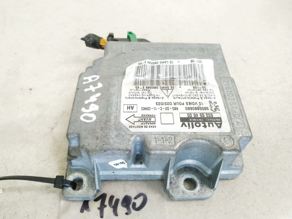603554600 Peugeot 407 2006 Airbag crash sensors module - Thumbnail 2