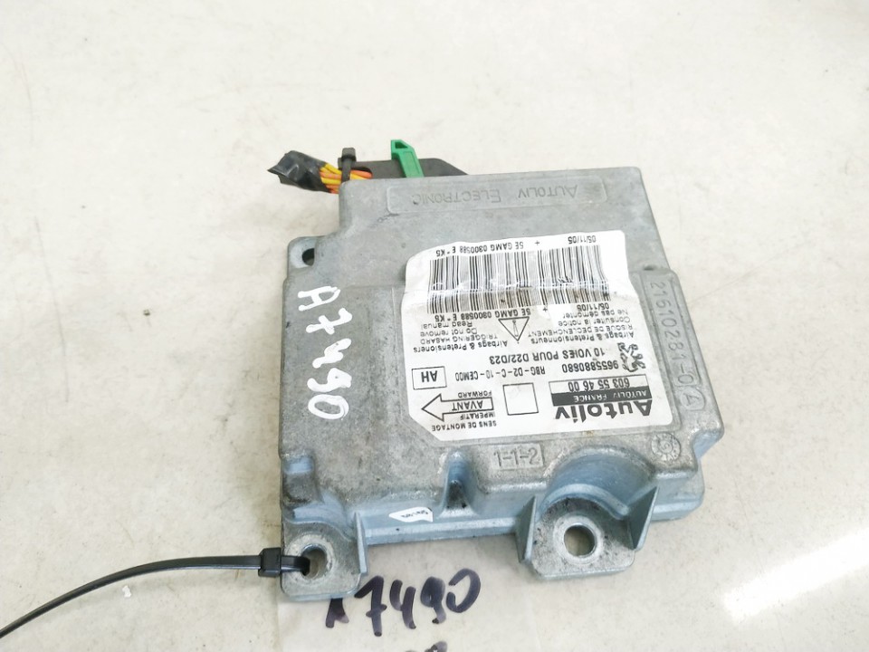603554600 Peugeot 407 2006 Airbag crash sensors module