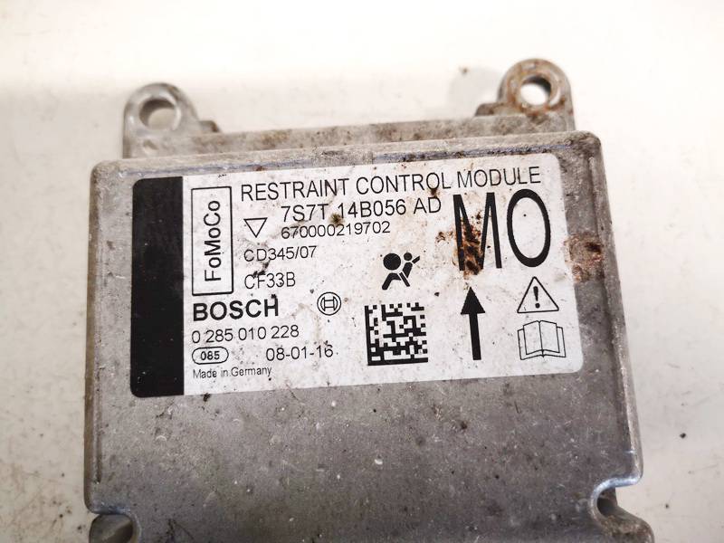 7S7T14B056AD Ford Mondeo 2008 Steuergerät ECU Modul Airbag steuergerät - Thumbnail 2