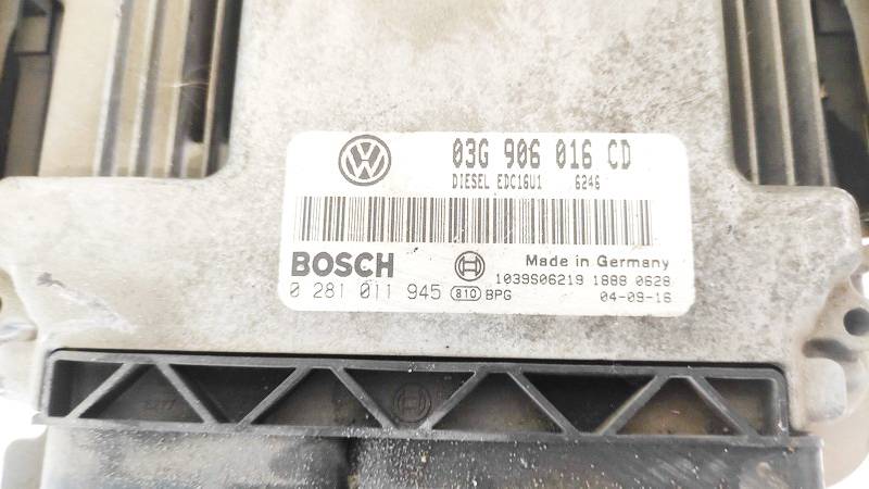 03G906015CD Volkswagen Touran 2004 ECU Engine Computer (Engine Control Unit) - Thumbnail 2