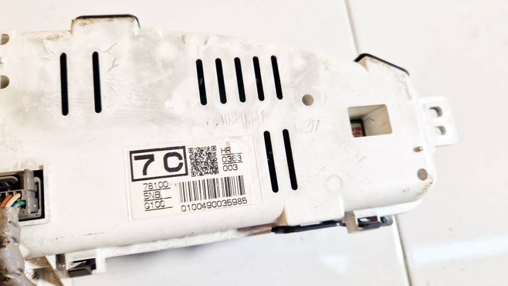 78100SNBG100 Honda Civic 2006 Speedometers - Cockpit - Speedo Clocks Instrument - Thumbnail 3