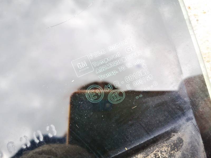 AS2 Opel Astra 2010 Door-Drop Glass - REAR LEFT - Thumbnail 2