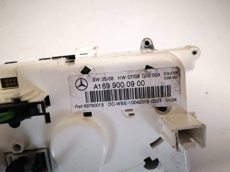 A1699000900 Mercedes-Benz A-CLASS 2010 Klimata vadības panelis (sildītāja vadības slēdži) - Thumbnail 3