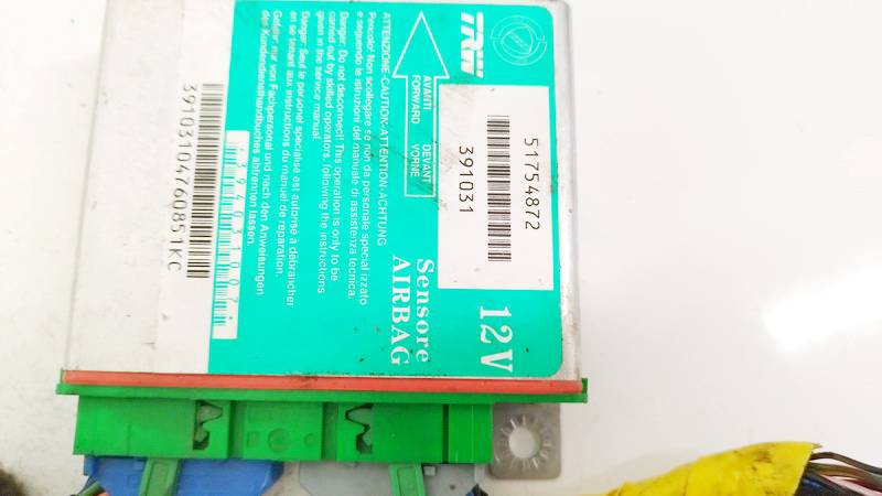 51754872 Fiat Punto 2006 Komputer SRS airbag – moduł sterujący poduszek powietrznych - Thumbnail 2