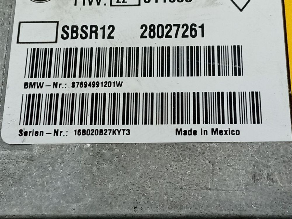 65776949912 BMW 7-Series 2002 Komputer SRS airbag – moduł sterujący poduszek powietrznych - Thumbnail 4