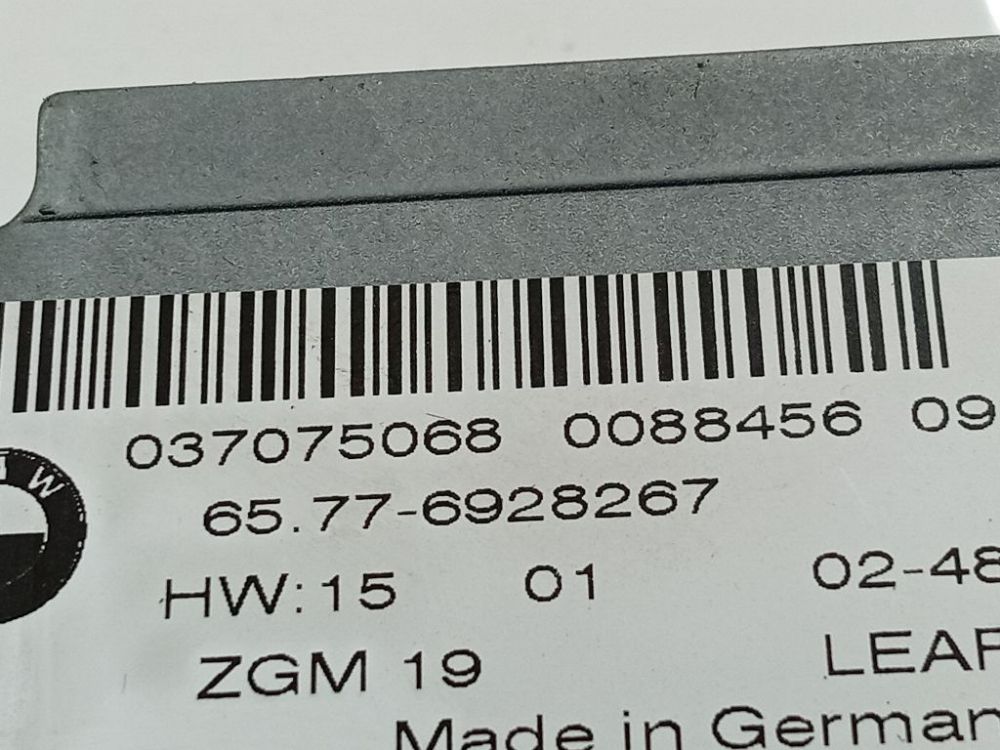 65776928267 BMW 7-Series 2002 Komputer SRS airbag – moduł sterujący poduszek powietrznych - Thumbnail 4