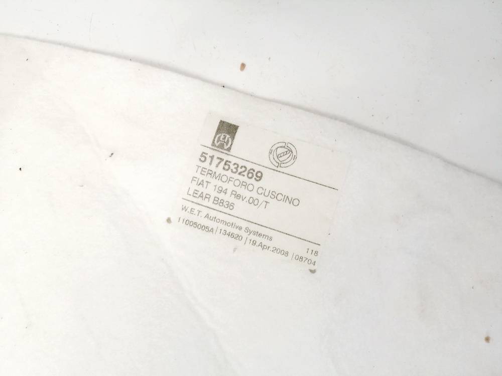 51753269 Fiat Croma 2008 Seat heating element - Thumbnail 3