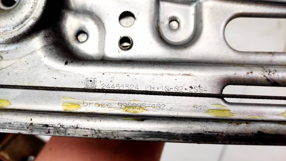 24451524 Opel Vectra 2004 Door winder mechanism (Window Regulator) - REAR LEFT - Thumbnail 3