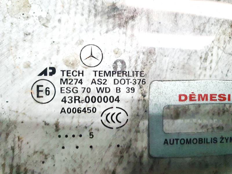 M274AS2DOT376 Mercedes-Benz ML-CLASS 2005 Oven lasi - EDESSÄ OIKEALLA - Thumbnail 3