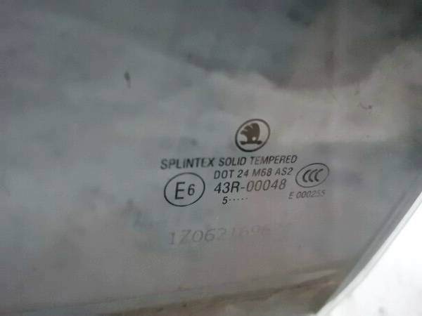 AS2 Skoda Octavia 2005 Door-Drop Glass - REAR LEFT - Thumbnail 2