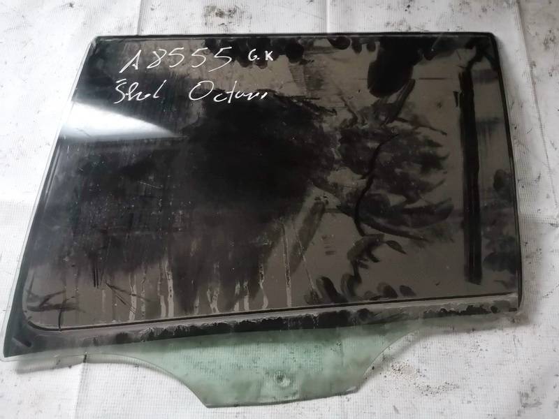 AS2 Skoda Octavia 2005 Door-Drop Glass - REAR LEFT