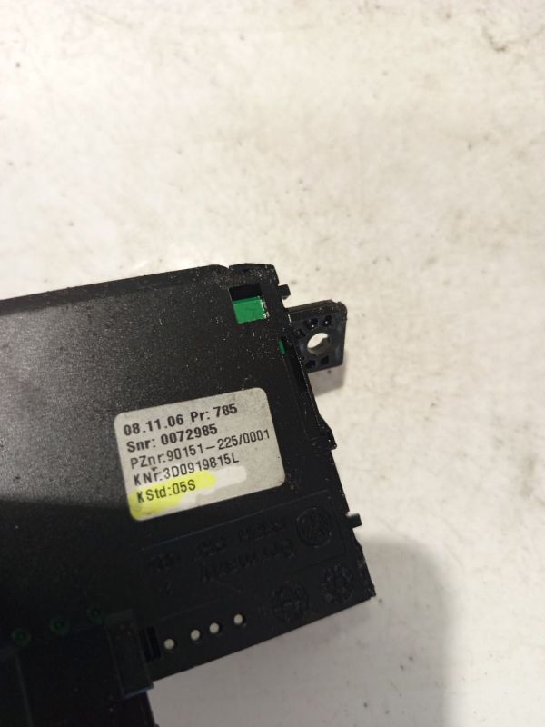 0072985 Volkswagen Phaeton 2006 Klimata vadības panelis (sildītāja vadības slēdži) - Thumbnail 5