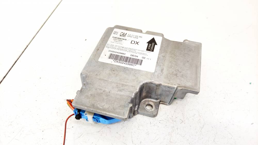 13170589 Opel Vectra 2004 SRS gaisa spilvena dators – gaisa spilvenu vadības bloks
