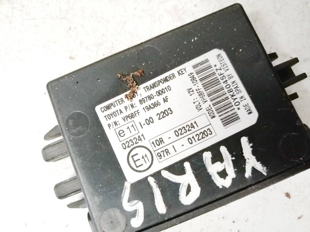 897800D010 Toyota Yaris 2007 Other computers - Thumbnail 3