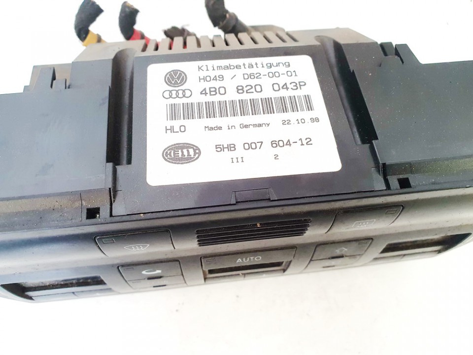 4B0820043P Audi A6 1999 Klimata vadības panelis (sildītāja vadības slēdži) - Thumbnail 2