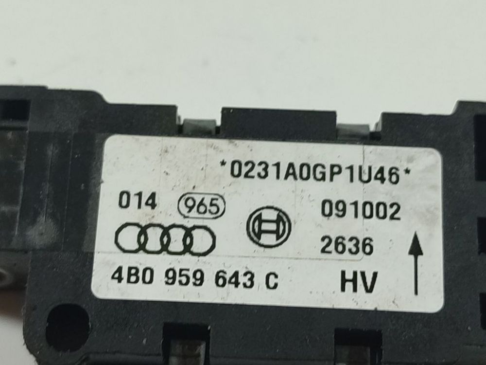 0231A0GP1U46 Volkswagen Touareg 2003 Srs Airbag crash sensor - Thumbnail 4
