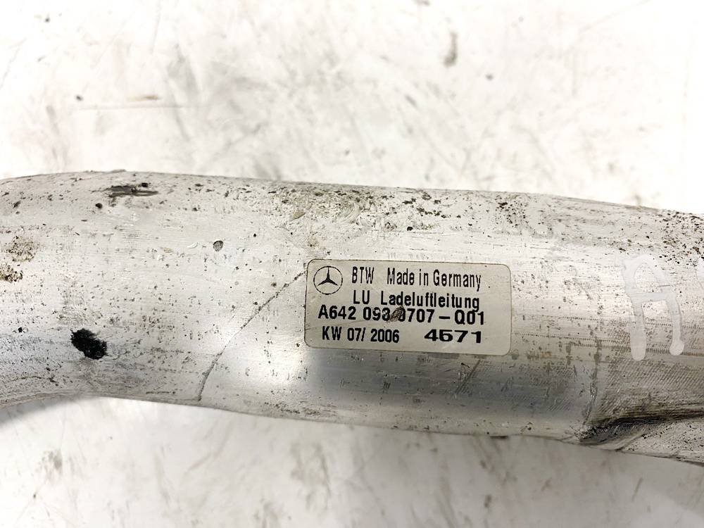 A6420980707Q01 Mercedes-Benz CLS-CLASS 2005 Ladeluftschlauch Druckrohr - Thumbnail 3