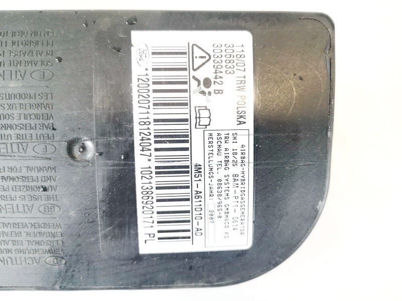 4M51A611D10AD Ford Focus 2002 Sitz AIRBAG - Thumbnail 3