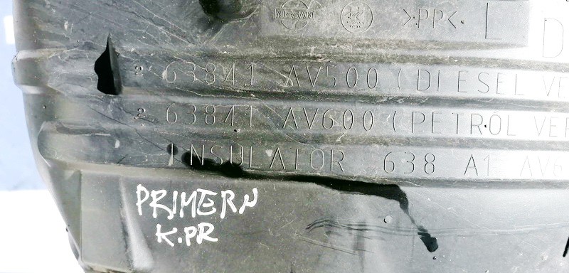 63841AV600 Nissan Primera 2004 Plastic Inner Fender - FRONT LEFT - Thumbnail 3