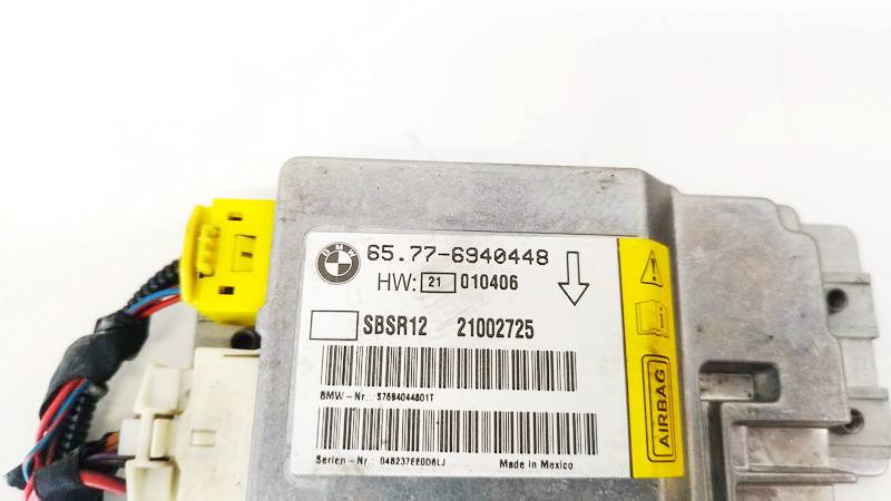 65776940448 BMW 7-Series 2004 SRS AIRBAG KOMPIUTERIS - ORO PAGALVIU VALDYMO BLOKAS - Thumbnail 2