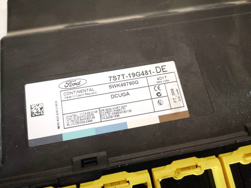 7S7T19G481DE Ford Mondeo 2014 General Module Comfort Relay (Unit) - Thumbnail 2