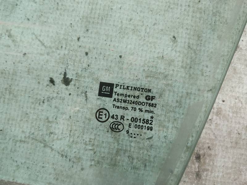 AS2 Opel Zafira 2009 Door-Drop Glass - FRONT LEFT - Thumbnail 2