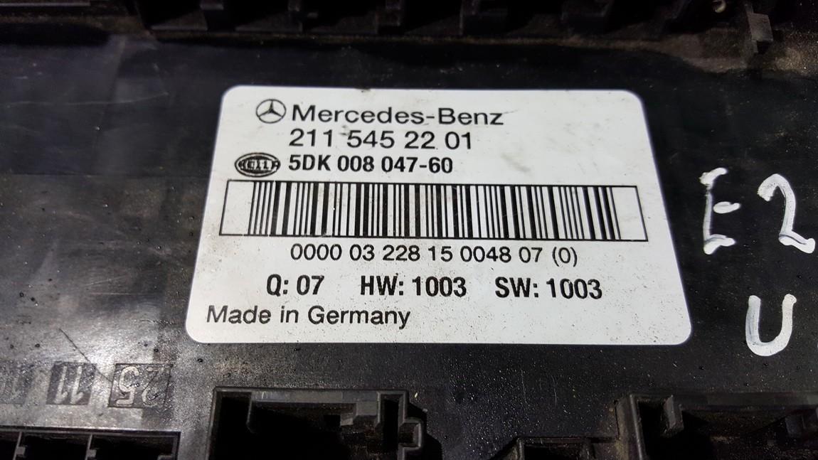 2115452201 Mercedes-Benz E-CLASS 2007 General Module Comfort Relay ...