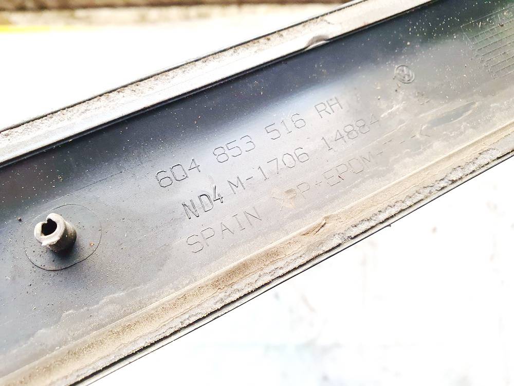 604853516 Volkswagen Polo 2005 Listón embellecedor de la puerta delantera (moldura) - DELANTERO DERECHO - Thumbnail 3