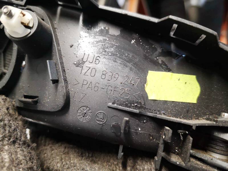 1Z0839247 Skoda Octavia 2005 Door Handle Interior - REAR LEFT - Thumbnail 3