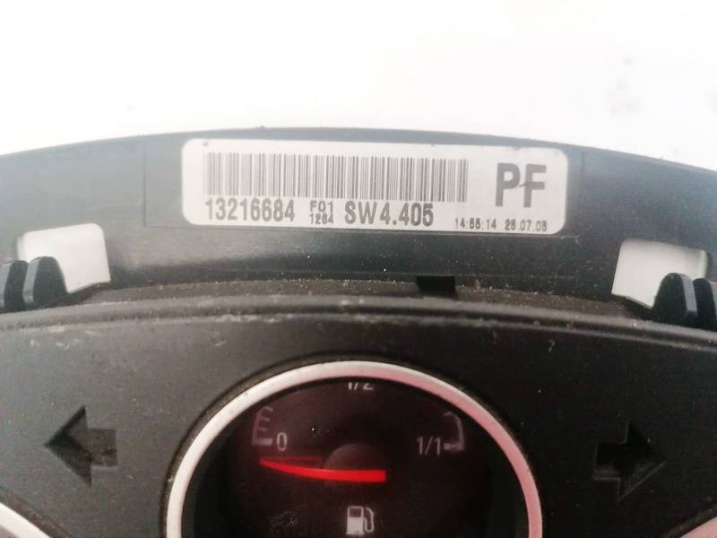 13216684 Opel Zafira 2005 Speedometers - Cockpit - Speedo Clocks Instrument - Thumbnail 3