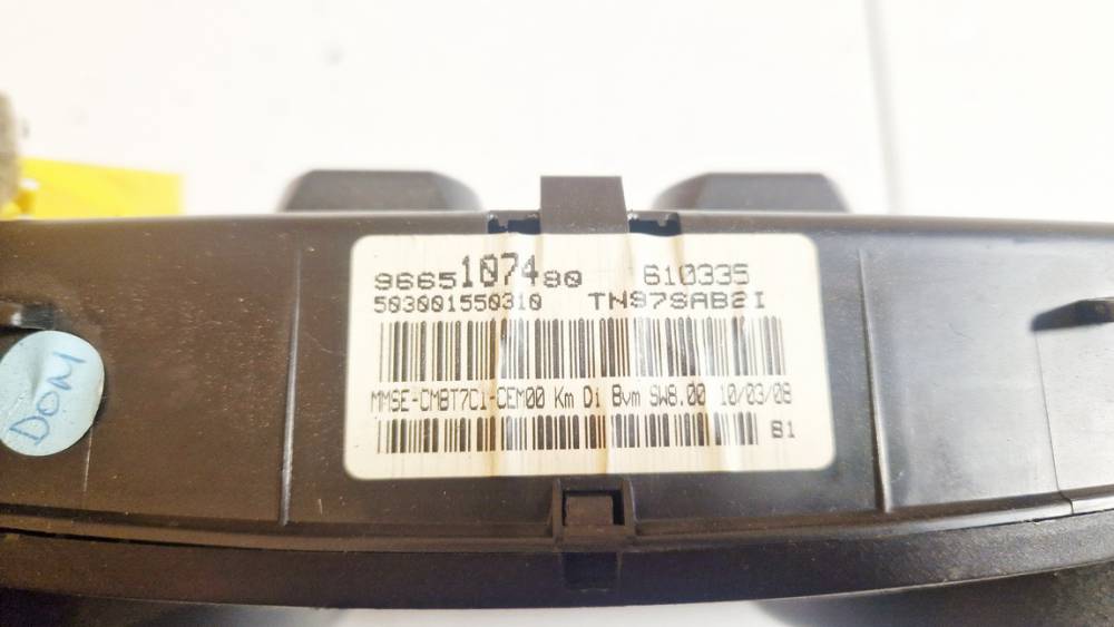 9665107480 Peugeot 308 2008 Speedometers - Cockpit - Speedo Clocks Instrument - Thumbnail 4