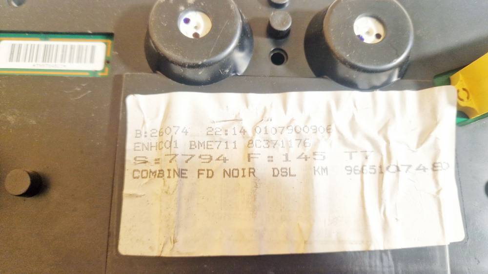 9665107480 Peugeot 308 2008 Speedometers - Cockpit - Speedo Clocks Instrument - Thumbnail 3