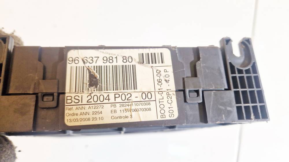9663798180 Peugeot 308 2008 General Module Comfort Relay (Unit) - Thumbnail 3