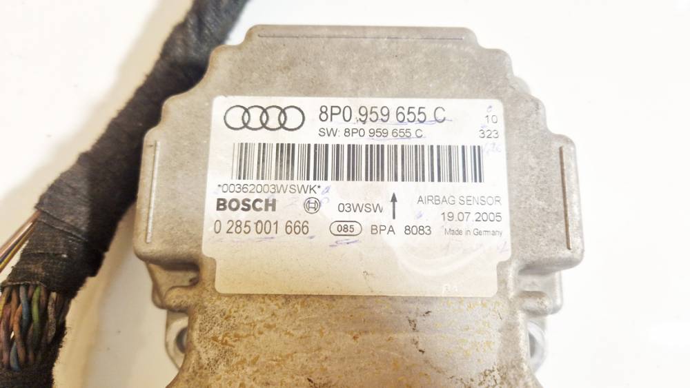 8P0959655C Audi A3 2006 Airbag crash sensors module - Thumbnail 2