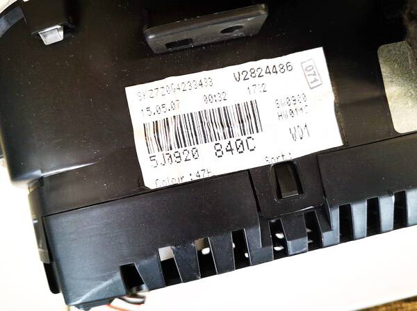 5J0920840C Skoda Roomster 2007 Tacho Tachometer Kombiinstrument - Thumbnail 2