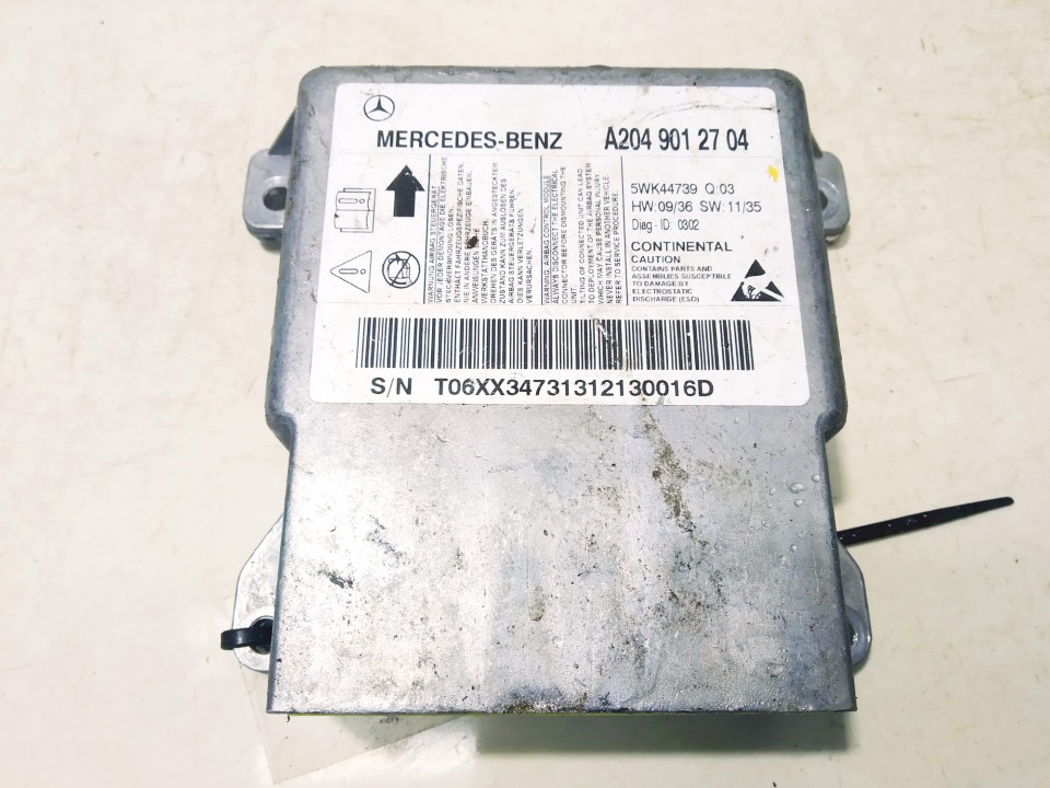 A2049012704 Mercedes-Benz C-CLASS 2008 Airbag crash sensors module