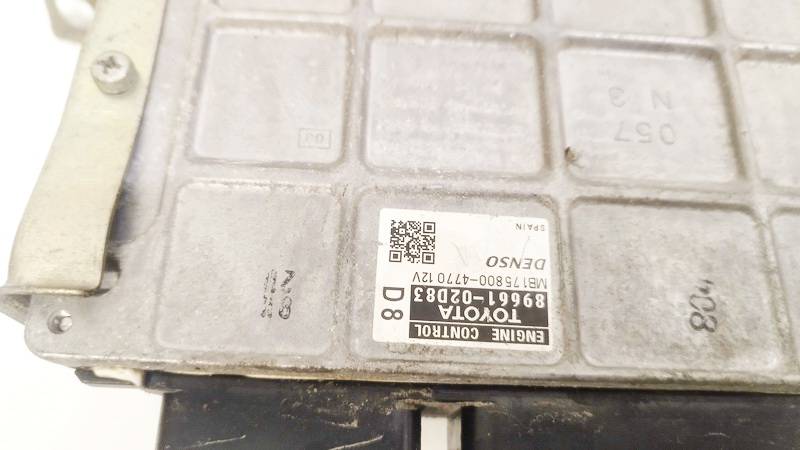 8966102D83 Toyota Auris 2009 Motormanagement, Steuergerät, ECU - Thumbnail 3