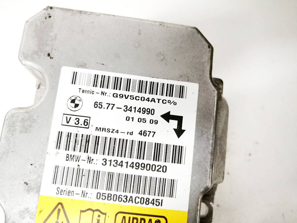 65773414990 BMW X3 2004 SRS AIRBAG KOMPIUTERIS - ORO PAGALVIU VALDYMO BLOKAS - Thumbnail 3