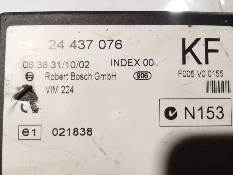 24437076 Opel Zafira 2003 General Module Comfort Relay (Unit) - Thumbnail 3