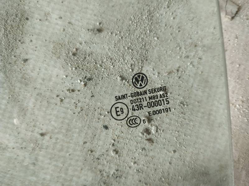 AS2 Volkswagen Polo 2007 Szyba drzwi - TYLNE LEWE - Thumbnail 2