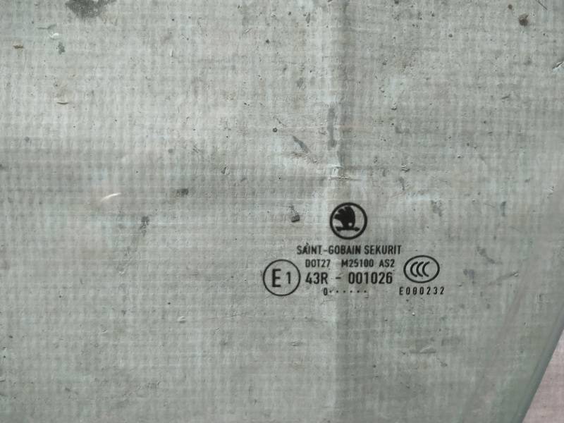 AS2 Skoda Superb 2011 Door-Drop Glass - FRONT LEFT - Thumbnail 2