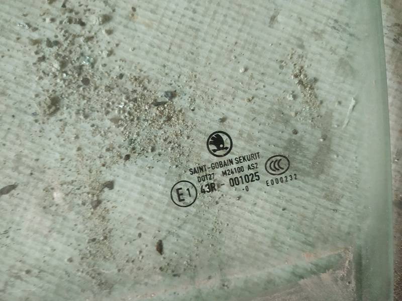 AS2 Skoda Superb 2011 Door-Drop Glass - REAR LEFT - Thumbnail 2