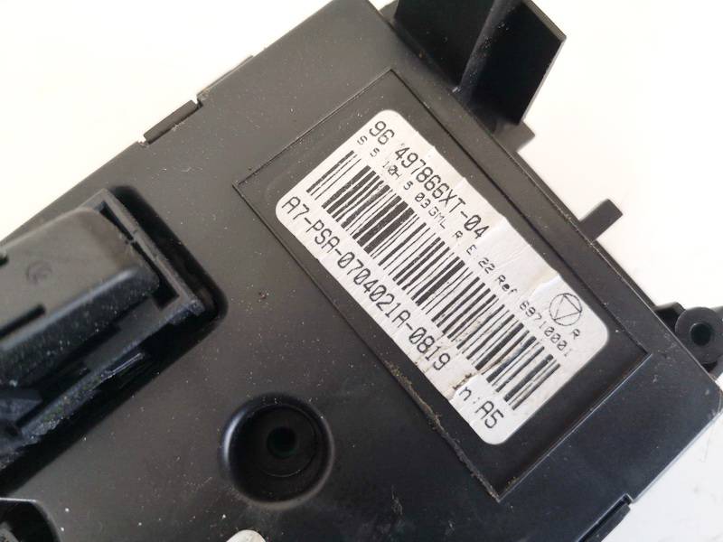 96497866XT Peugeot 207 2007 Climate Control Panel (heater control switches) - Thumbnail 3