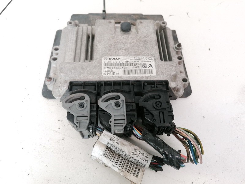 9664843780 Citroen Berlingo 2010 ECU Engine Computer (Engine Control Unit)