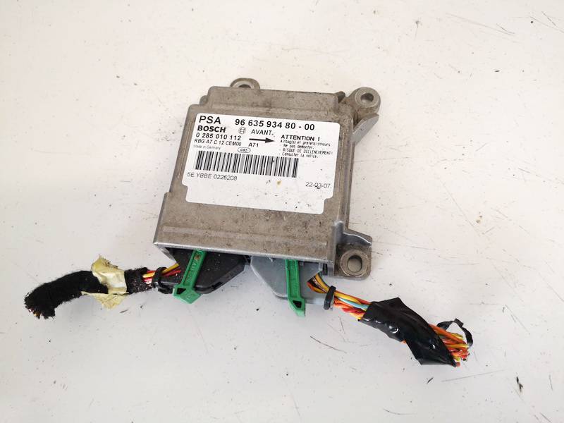 9663593480 Peugeot 207 2007 Airbag crash sensors module