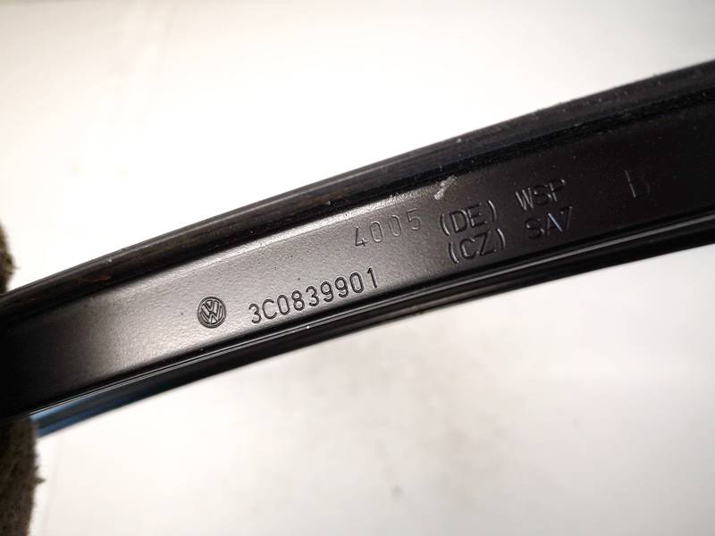 3C0839901 Volkswagen Passat 2005 Glass Trim Molding-weatherstripping - REAR LEFT - Thumbnail 3