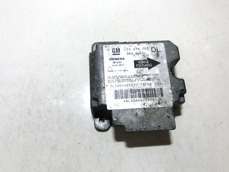 24416703 Opel Astra 2001 Airbag crash sensors module