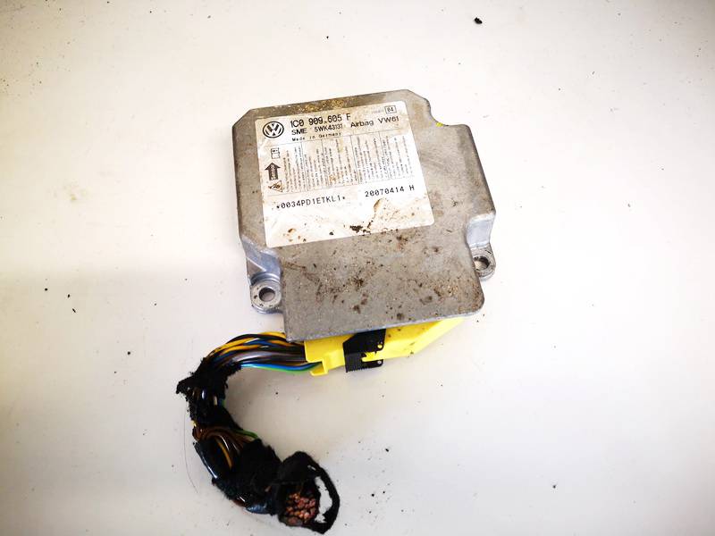 1C0909605F Skoda Roomster 2007 Steuergerät ECU Modul Airbag steuergerät