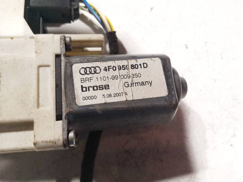 4F0959801D Audi A6 2007 Window Motor - FRONT LEFT - Thumbnail 3