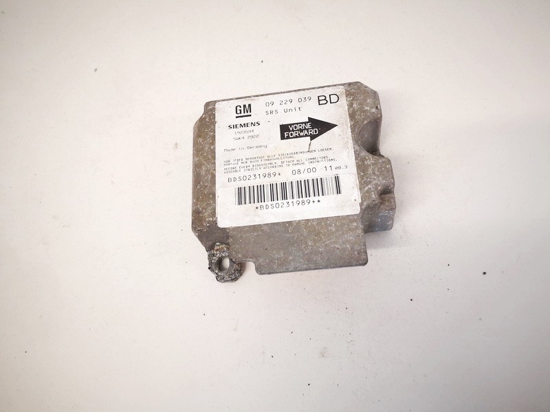 09229039BD Opel Vectra 1996 Airbag crash sensors module